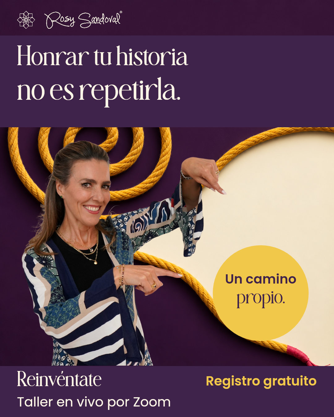 Honrar tu historia no es repetirla · Formato 4:5